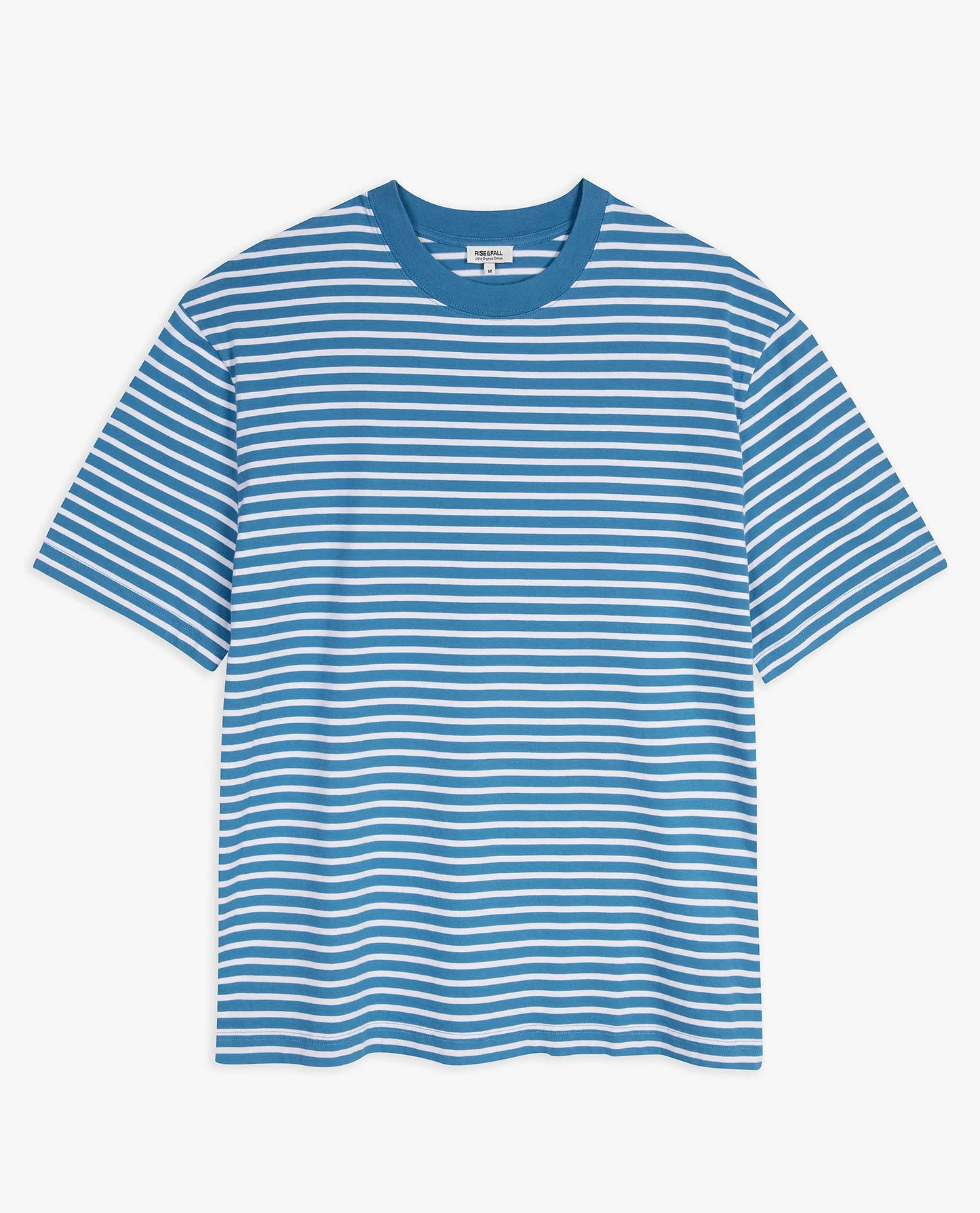 Men's Relaxed Striped Cotton T-shirt - Blue