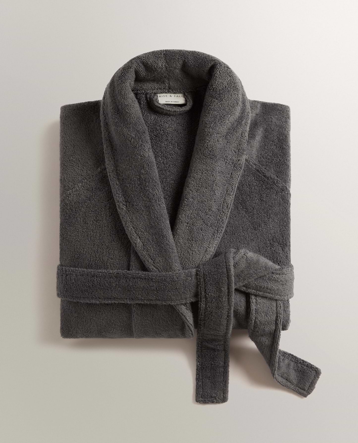 Men's Terry Bathrobe - Grey
