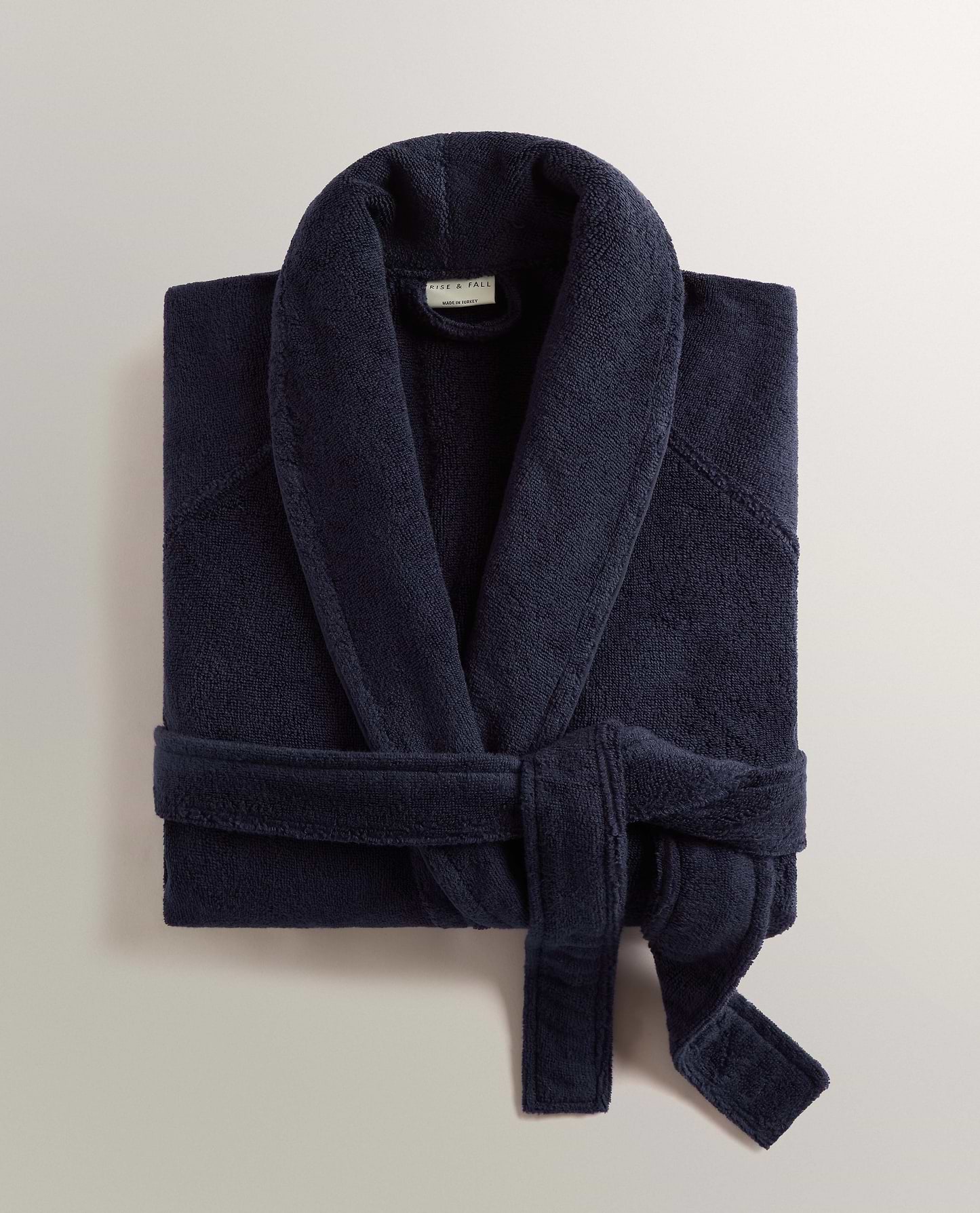 Men's Terry Bathrobe - Navy