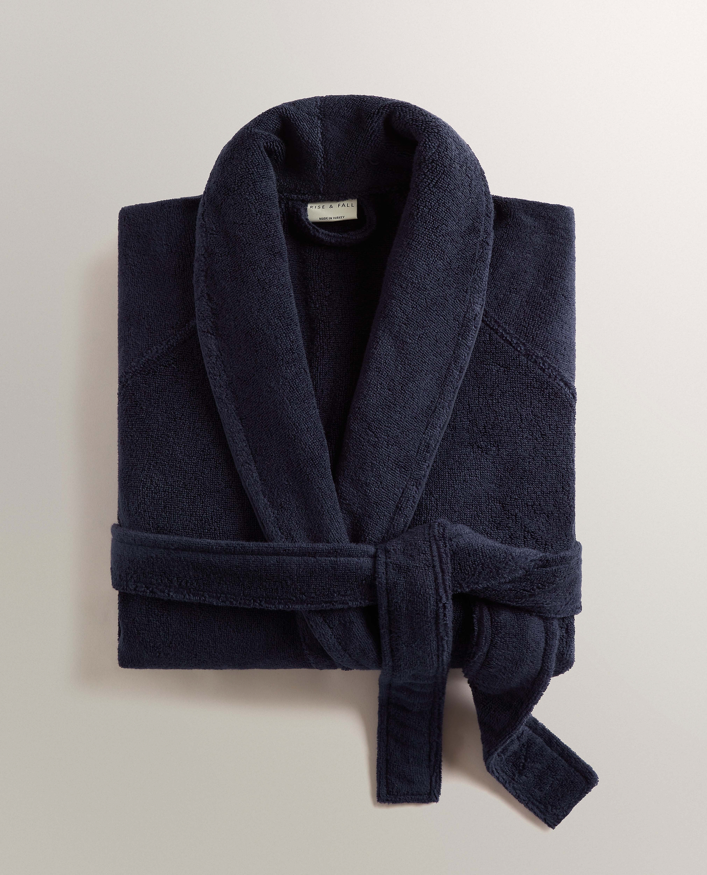 Men's Terry Bathrobe - Navy