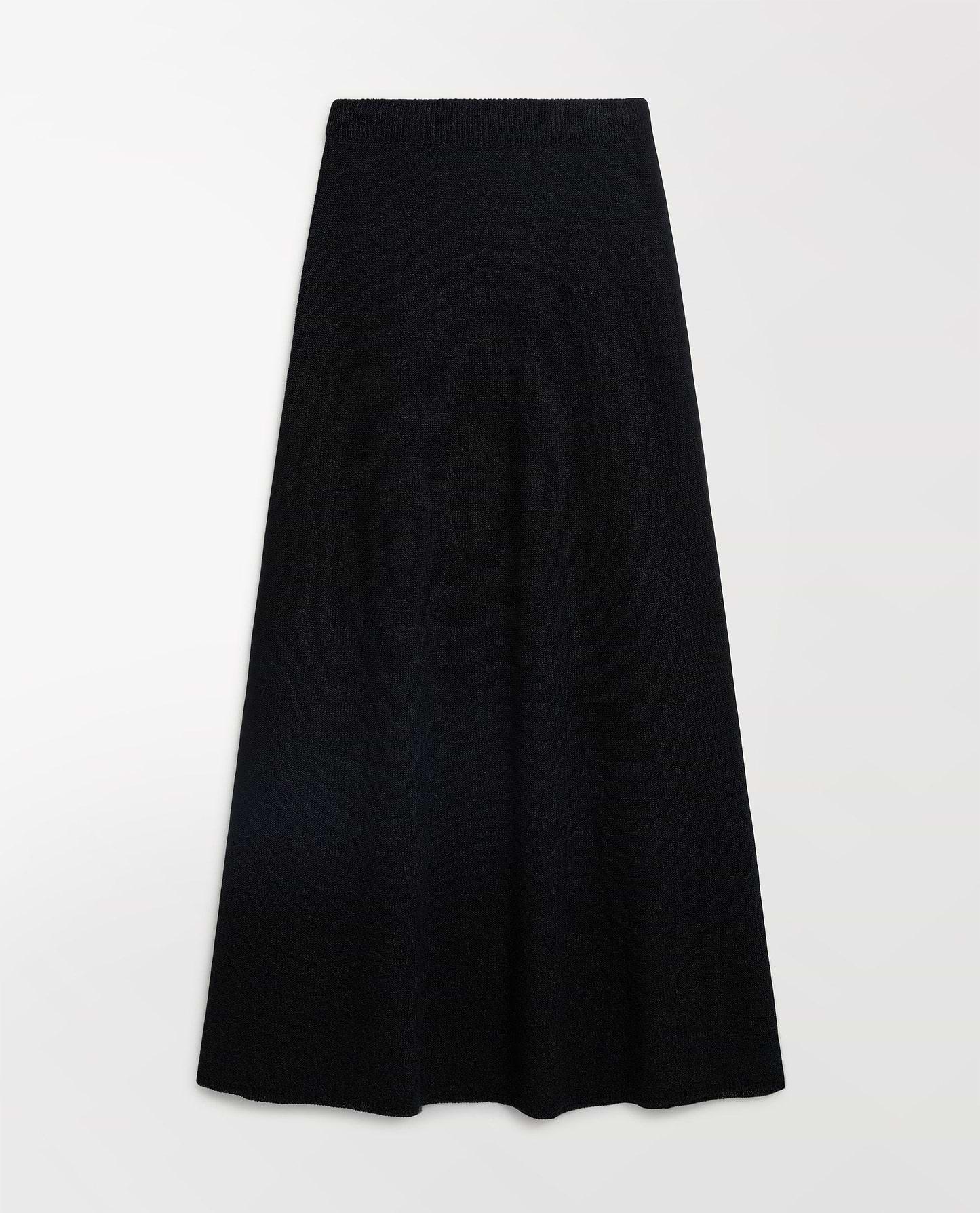 Women's Paper Yarn Knit Skirt - Black