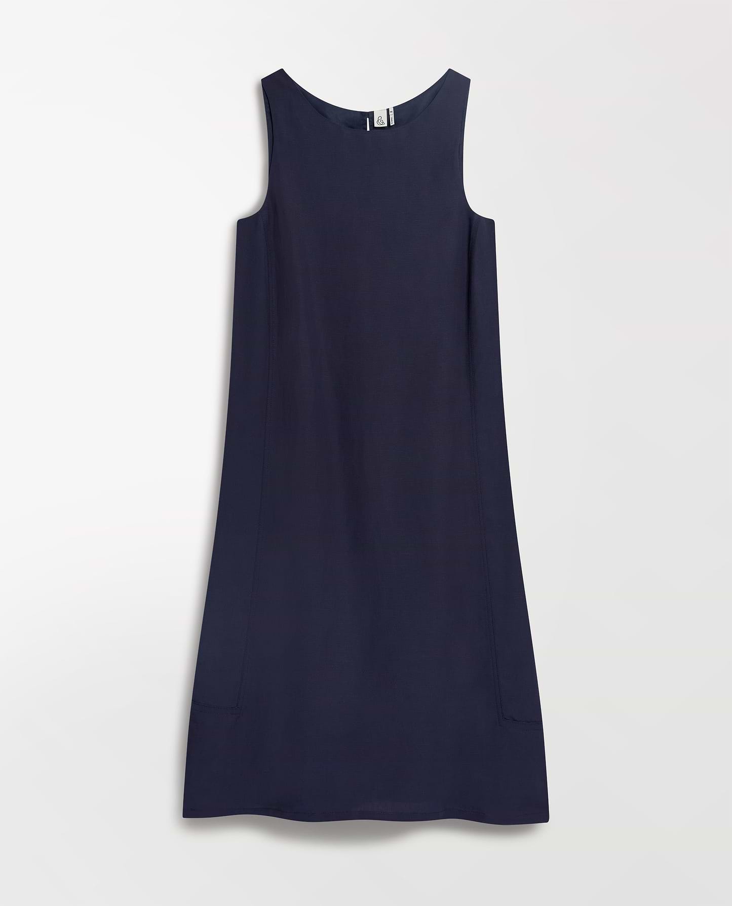 Women's Future-Linen Classic Mini Dress - Navy