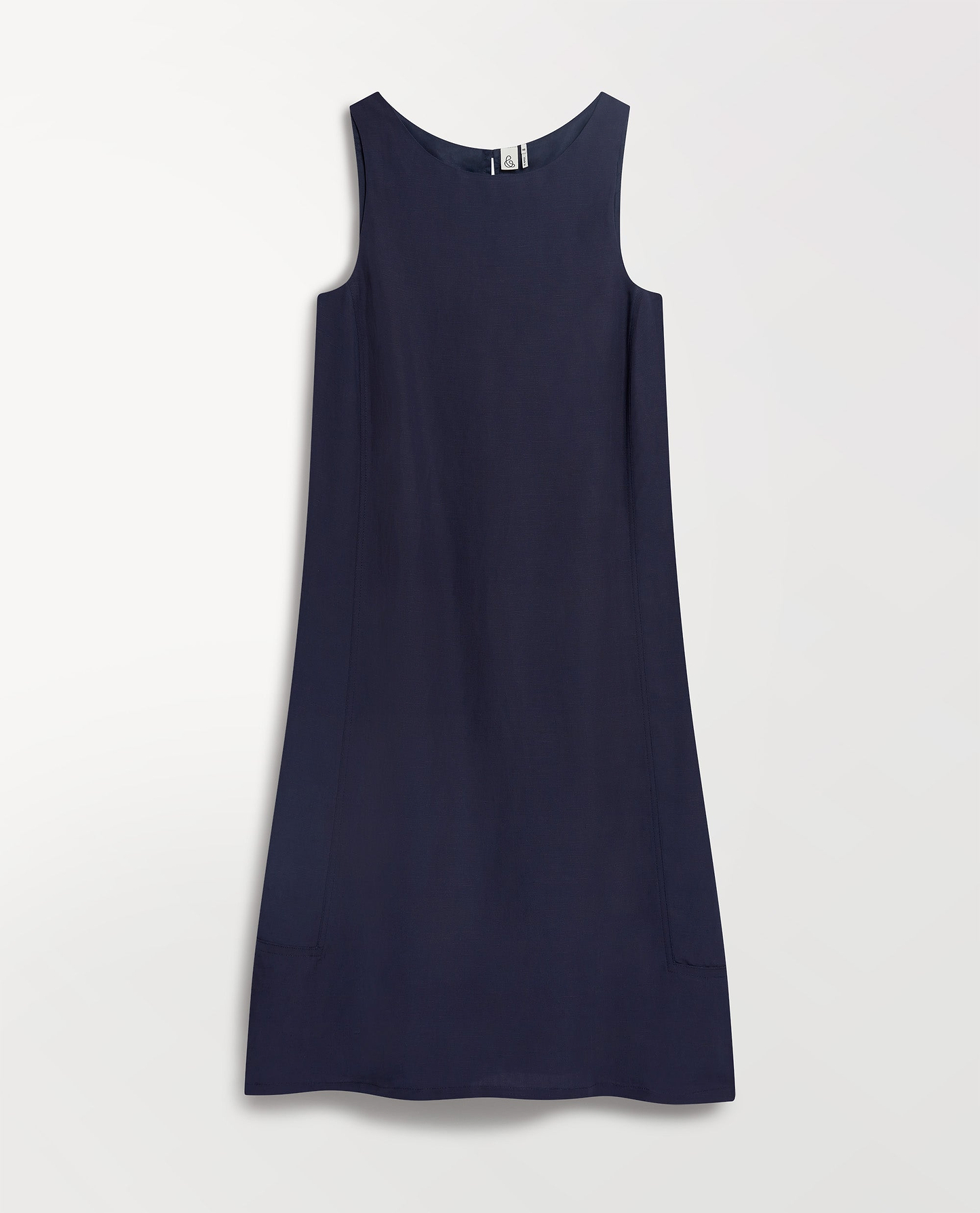 Women's Future-Linen Classic Mini Dress - Navy