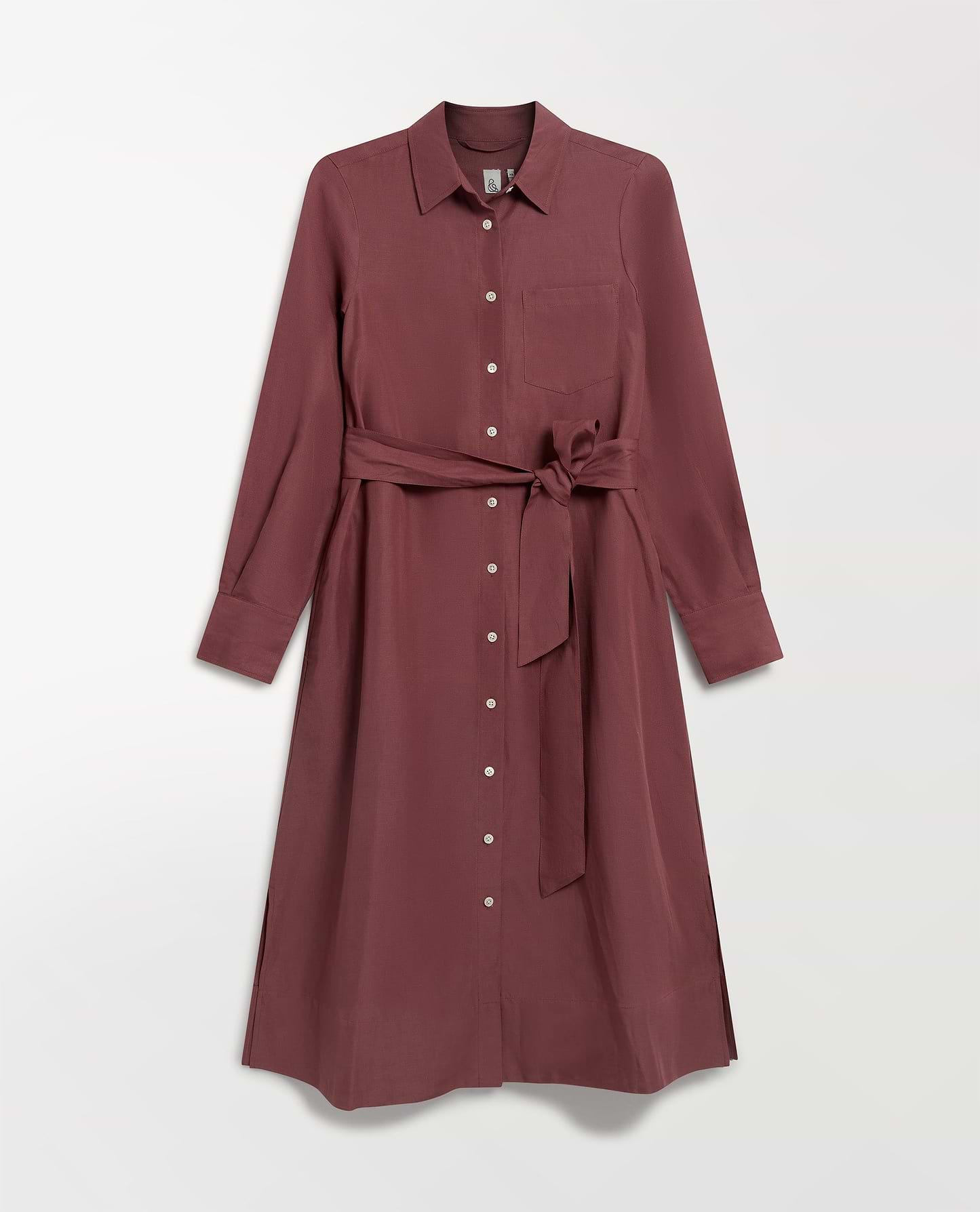Women's Future-Linen Shirt Dress - Smoky Lilac