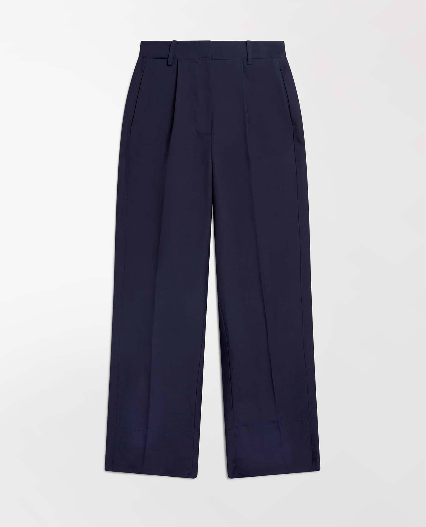 Women's Future-Linen Wide-Leg Trouser - Navy