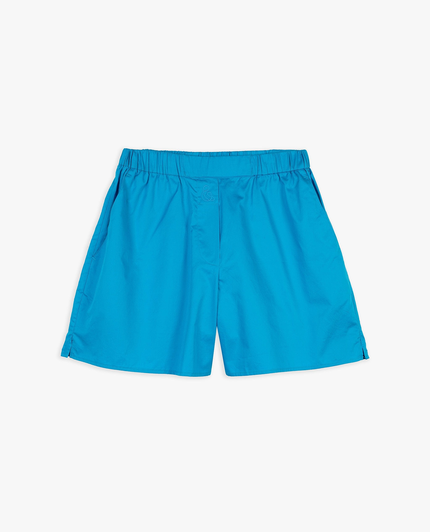 Women's Organic Cotton Poplin Shorts - Rising Blue