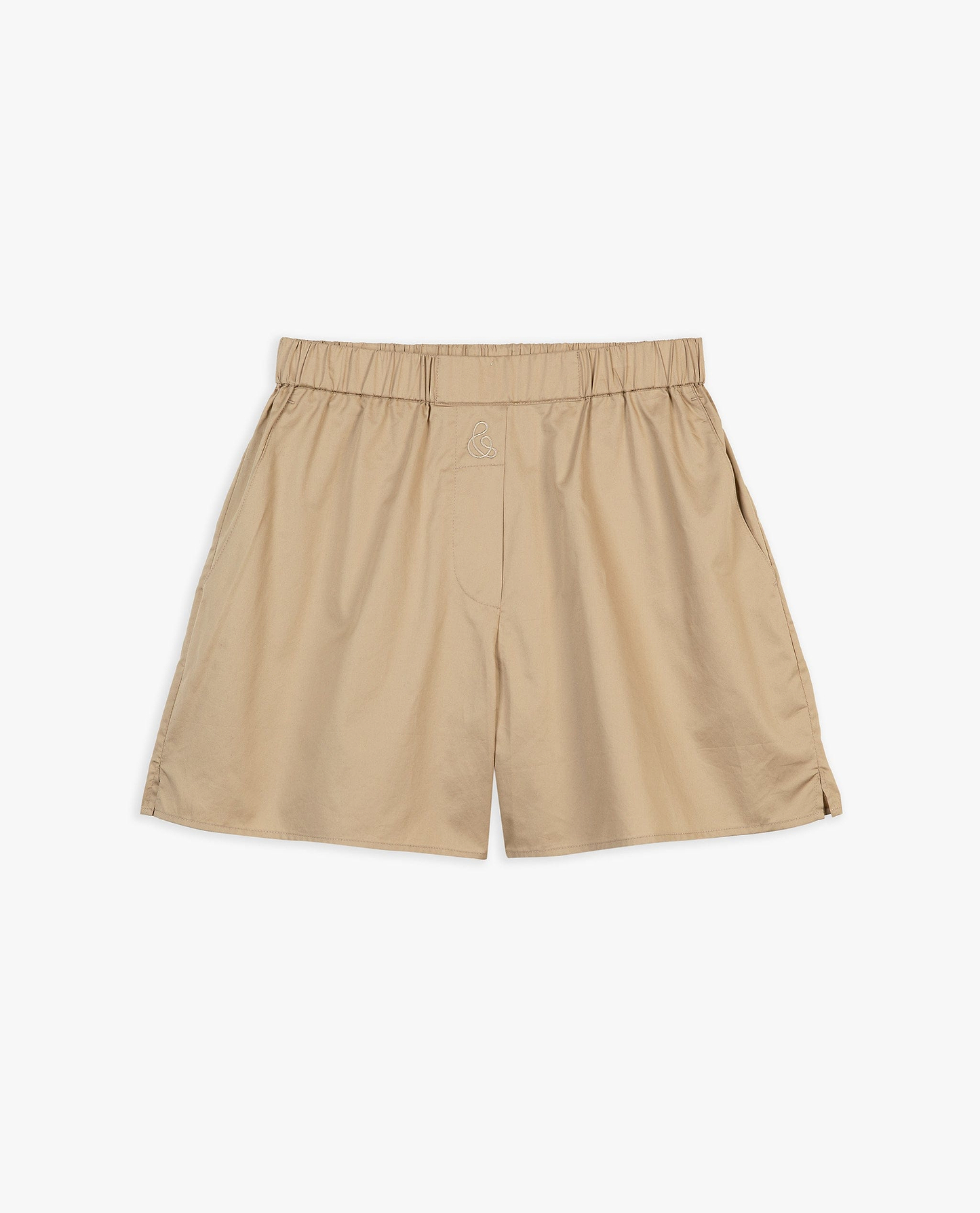 Women's Organic Cotton Poplin Shorts - Sandstone