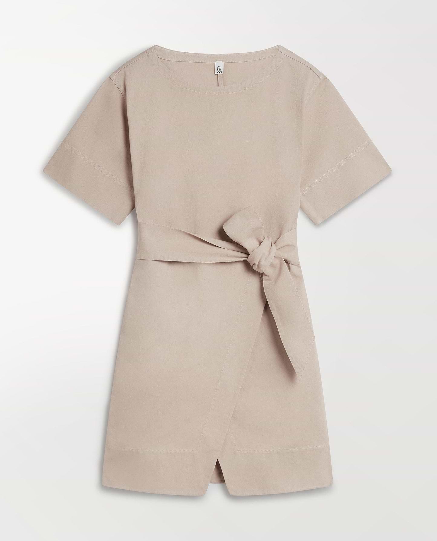 Women's Organic Denim Belted Dress - Ash