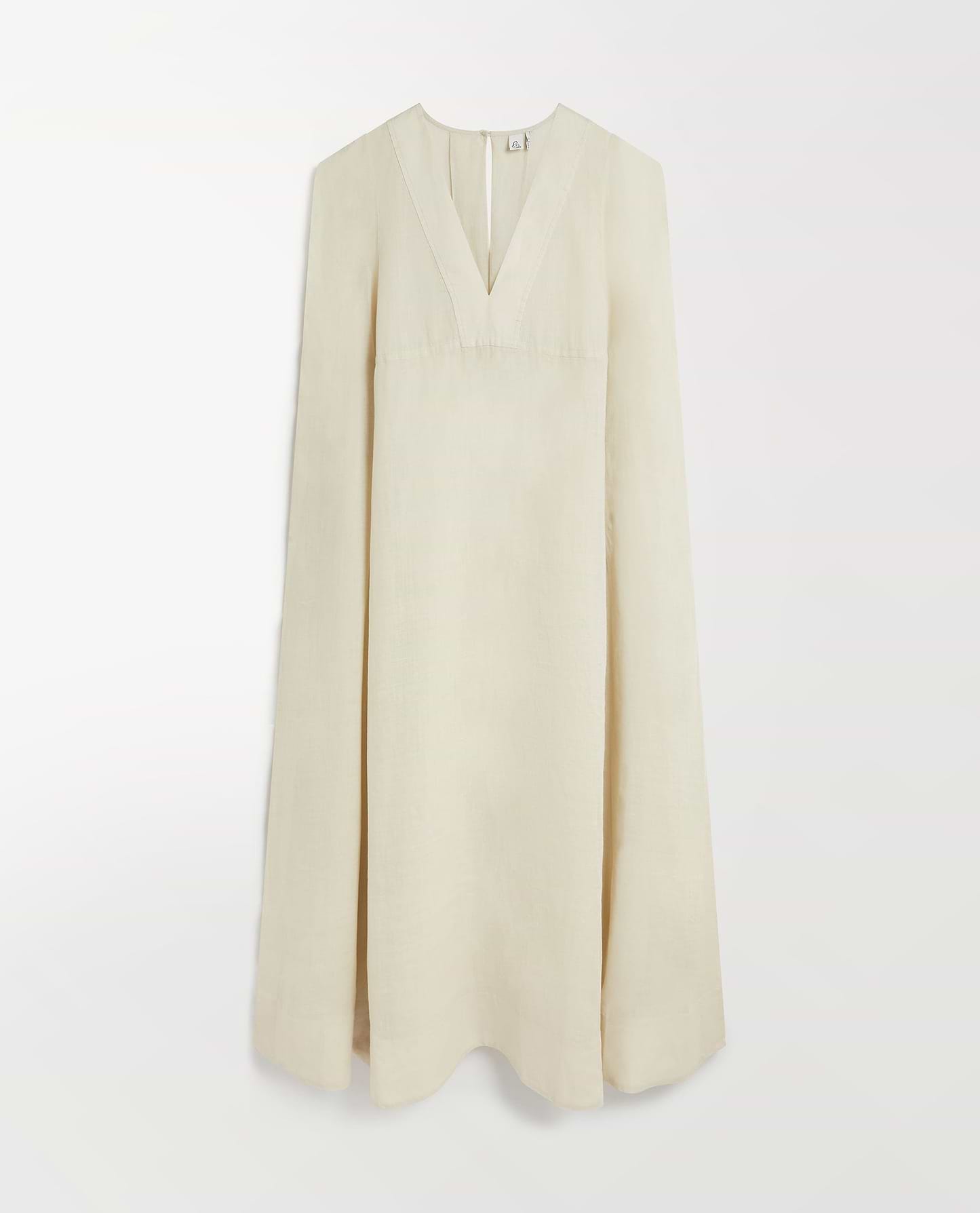 Women's Ramie Gauze Aegean Dress - Shell