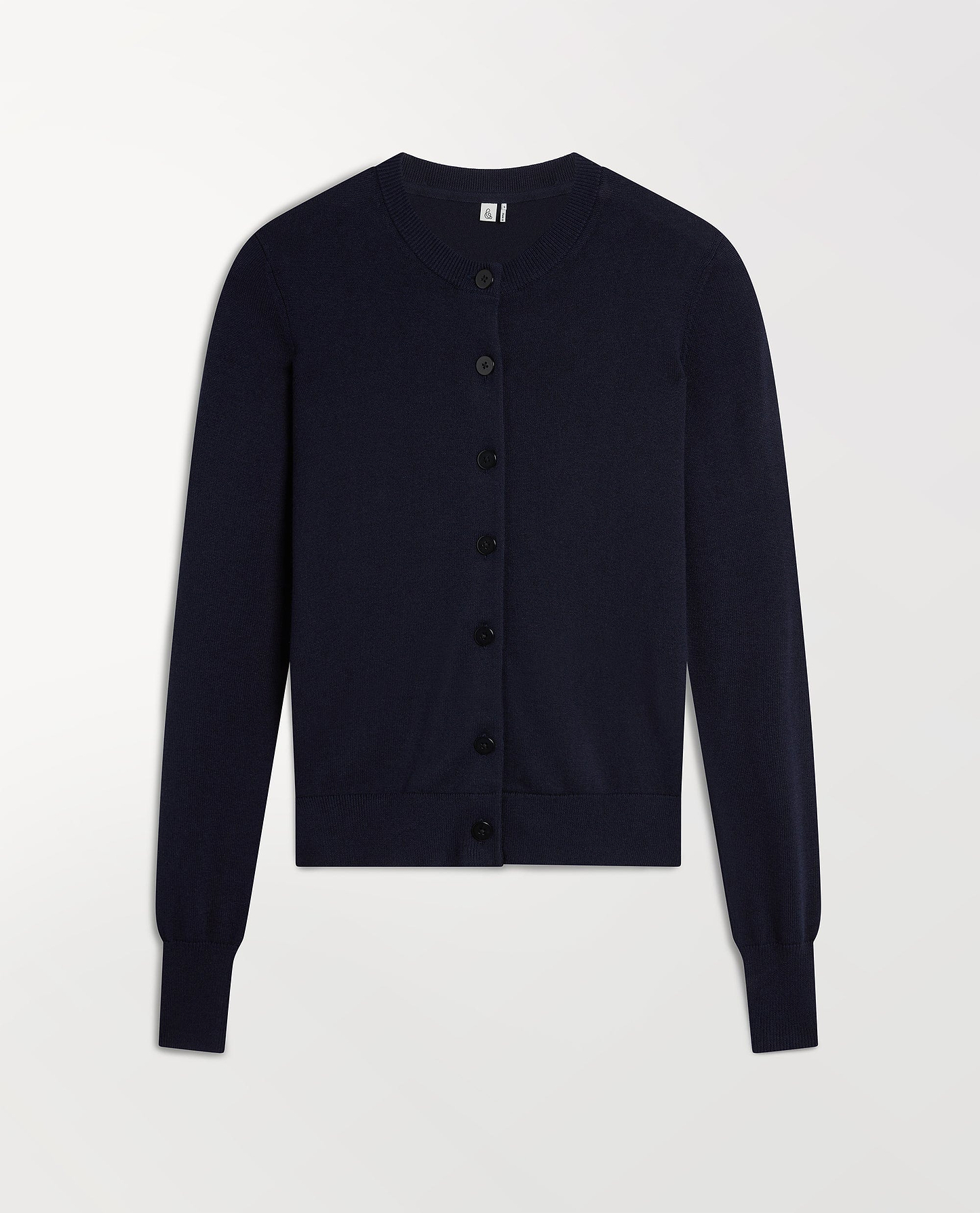 Silk-Cotton Cardigan - Navy