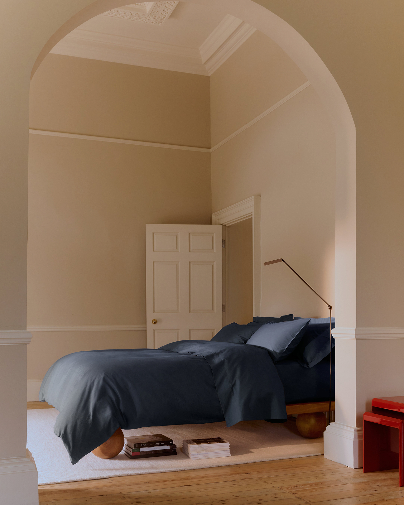 A calm bedroom for a good nights sleep.