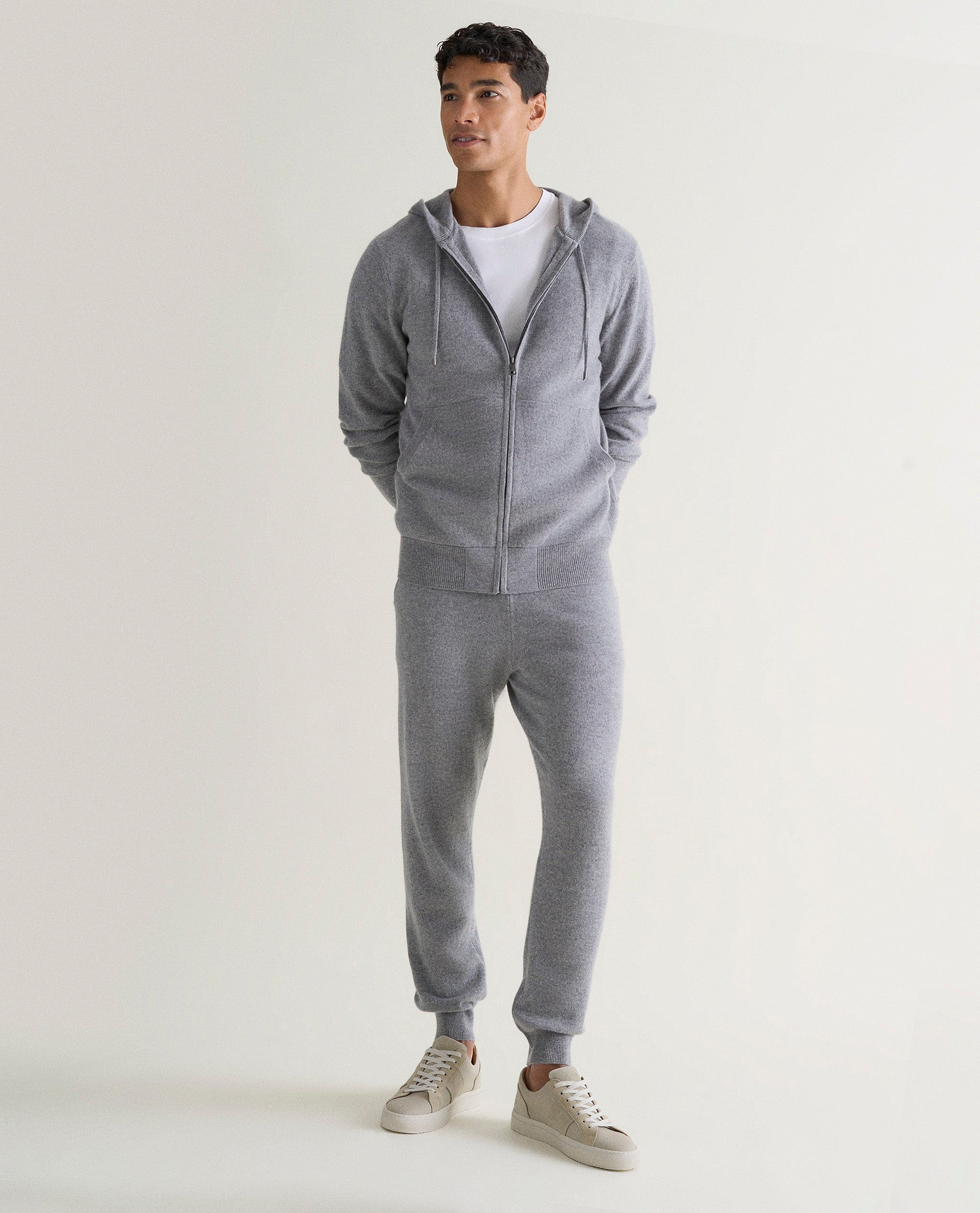 Men's Finest Cashmere Full Zip Hoodie