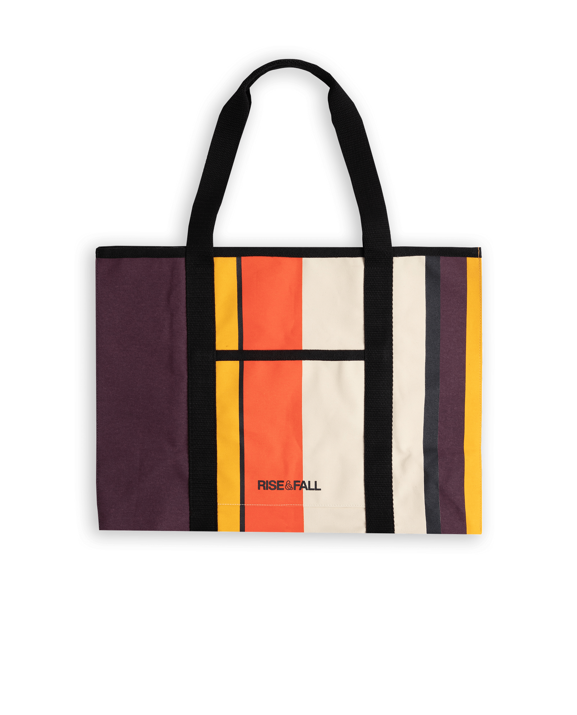 Travel Tote Bag - Aubergine Stripe