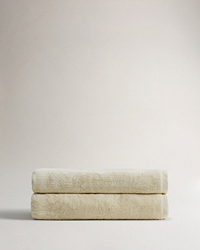 Turkish Extra Large Bath Sheets (Pack of 2) - Buttermilk