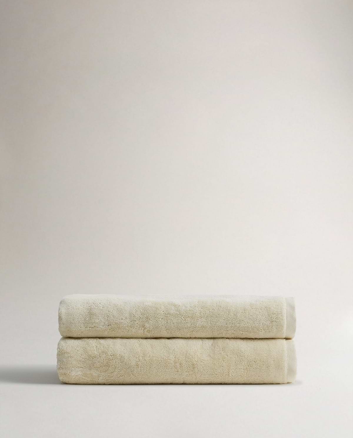 Turkish Extra Large Bath Sheets (Pack of 2) - Buttermilk