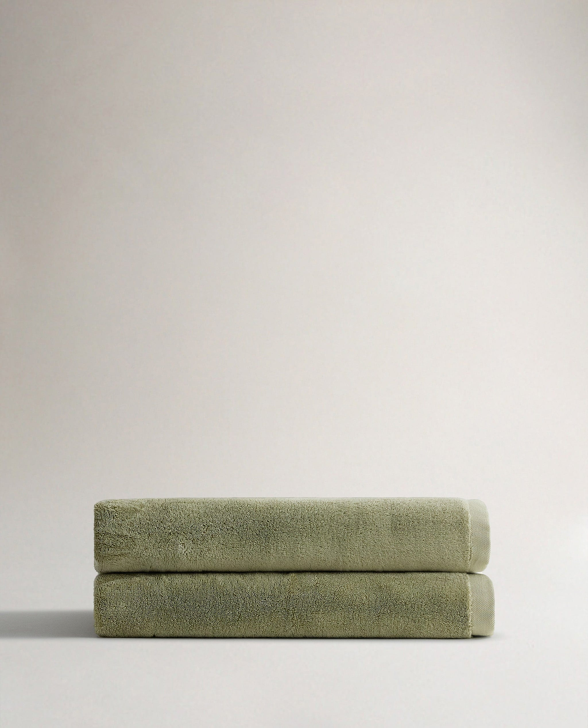 Turkish Extra Large Bath Sheets (Pack of 2) - Sage
