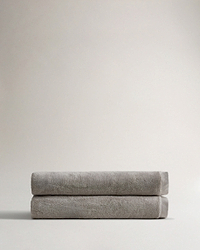 Turkish Extra Large Bath Sheets (Pack of 2) - Pebble