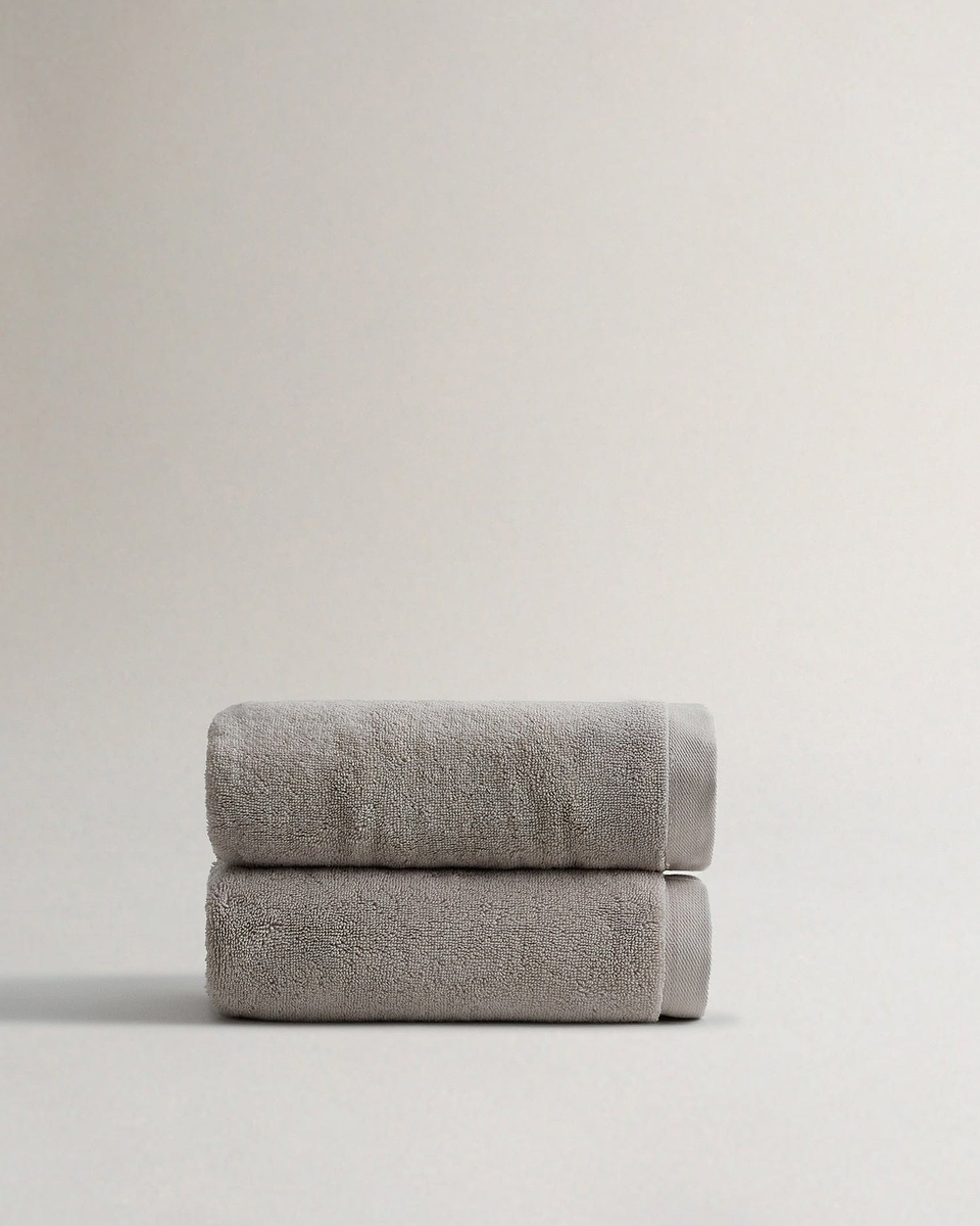 Turkish Hand Towels (Pack of 2) - Pebble