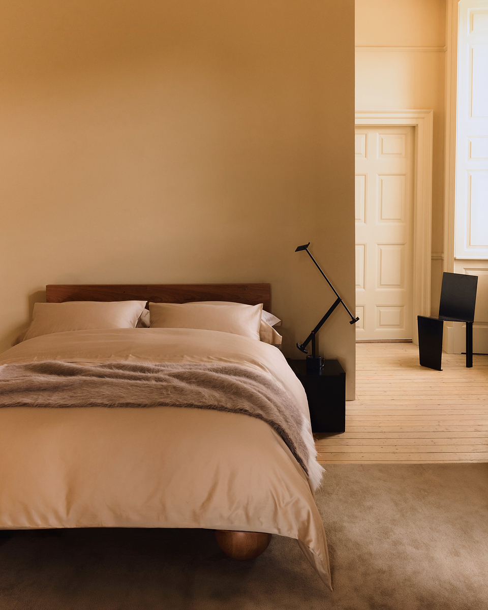 Soft & Smooth Cotton Sateen Duvet Set - Wheat