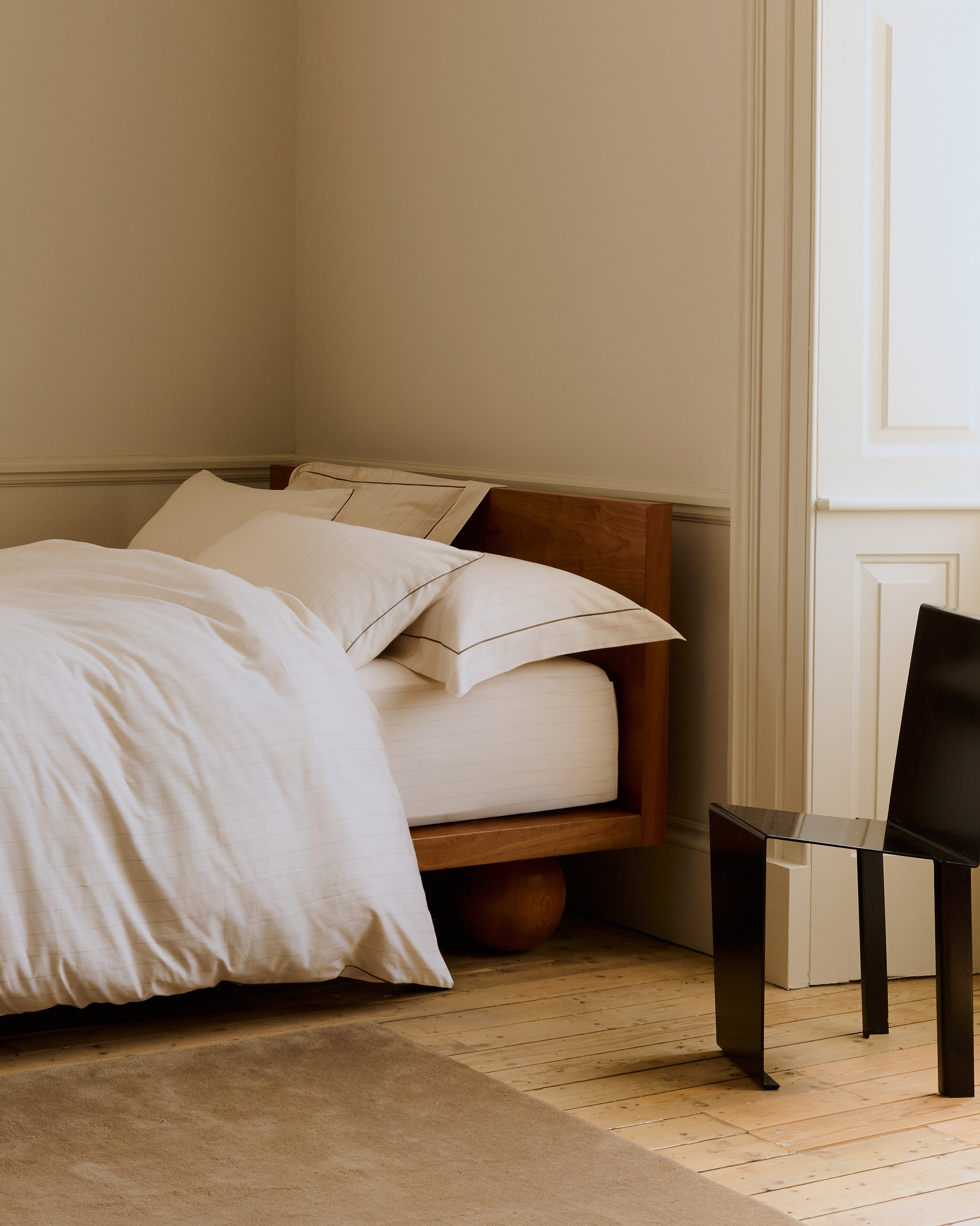 Soft & Smooth Cotton Duvet Set - Buttermilk Stripe