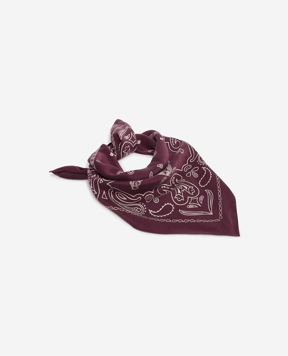 Silk Bandana - Plum