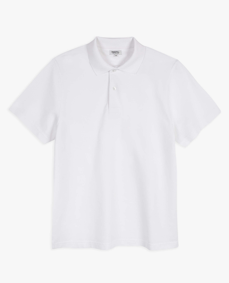 Pique Polo Shirt - White