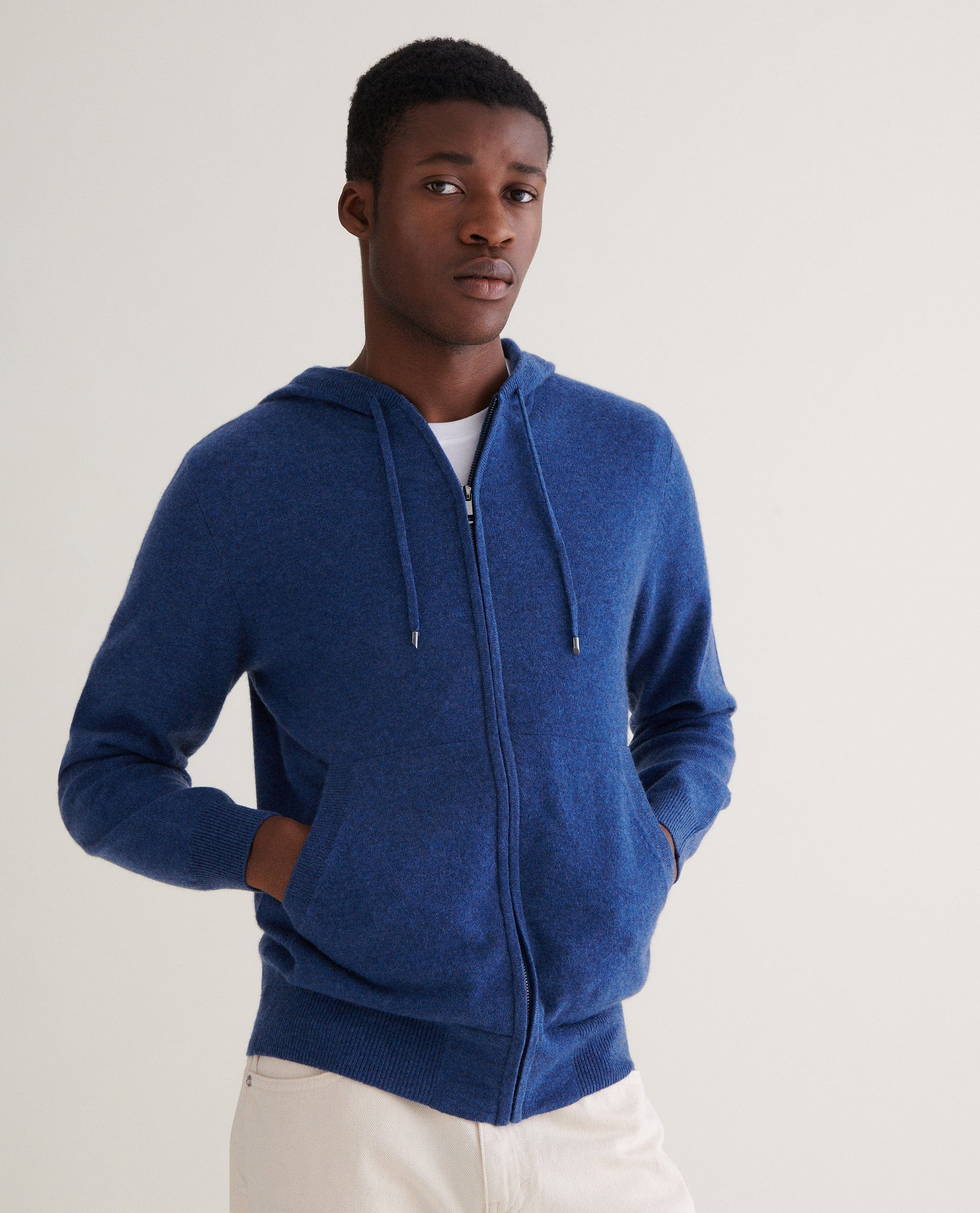 Men's Finest Cashmere Full Zip Hoodie
