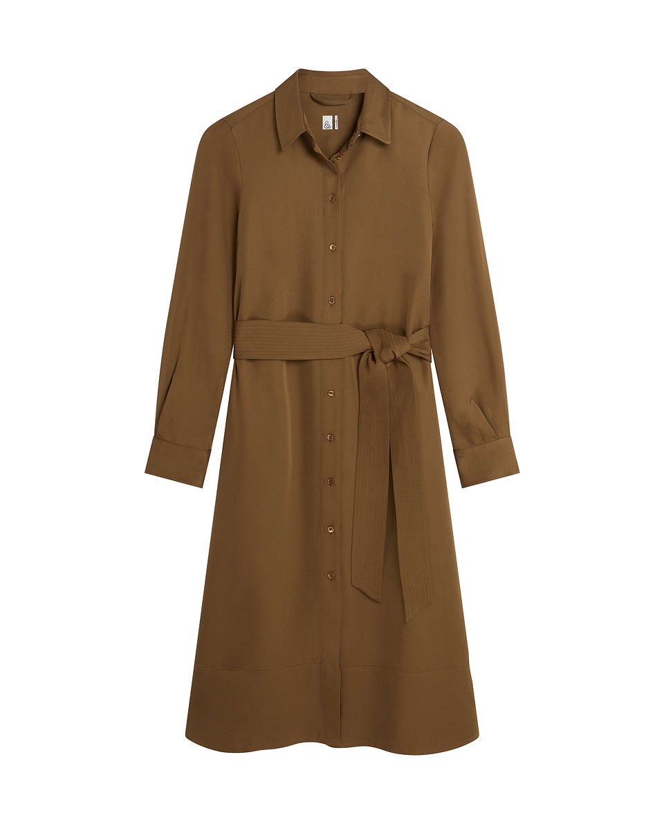 Women's NAIA™ Shirt Dress - Golden Olive