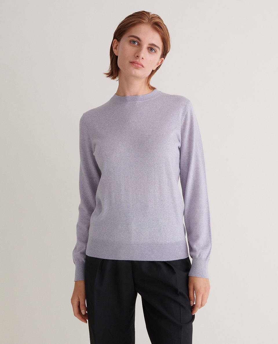 Women's Merino Classic Crew Neck Jumper - Grey