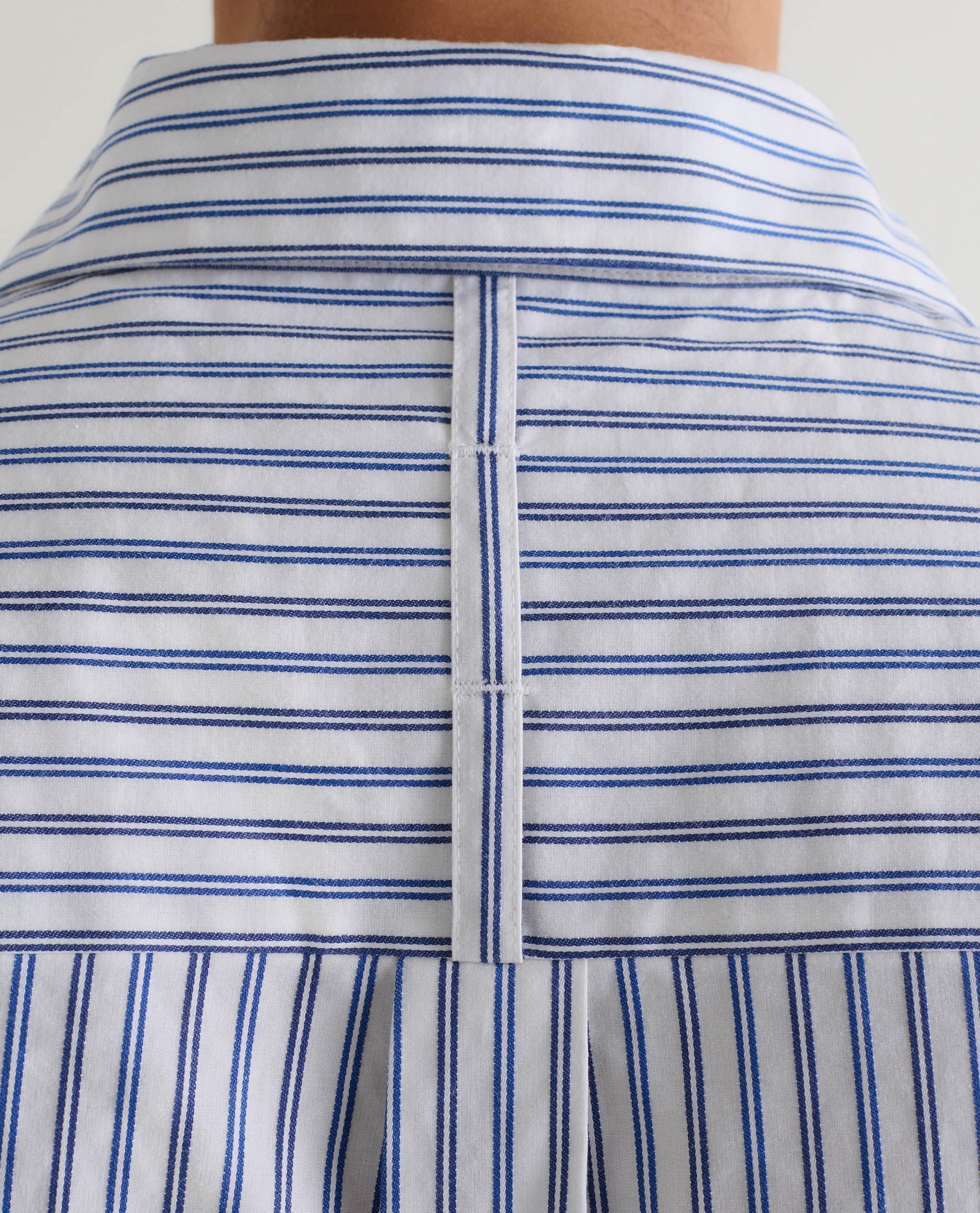 Men's Organic Cotton Camp Collar Stripe Shirt - Stripe