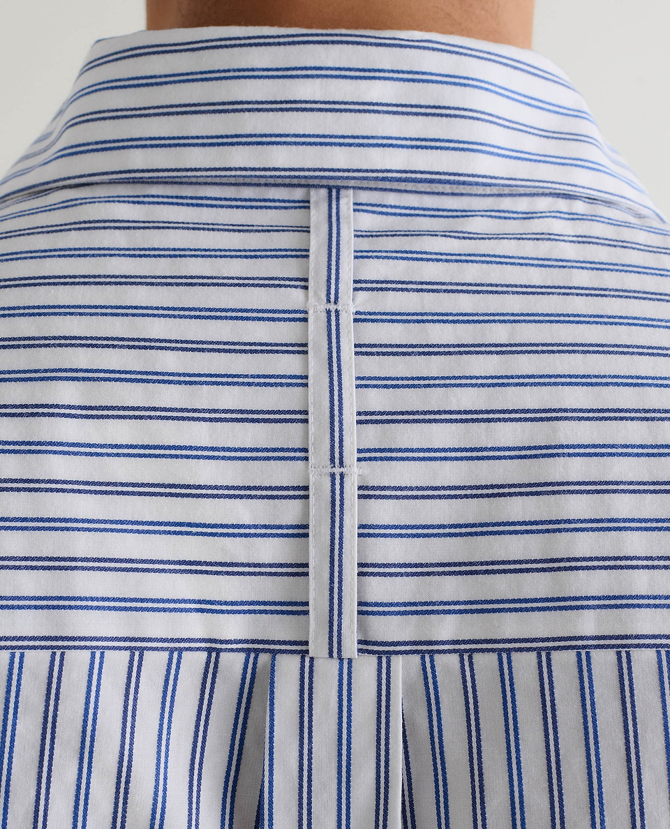 Men's Organic Cotton Camp Collar Stripe Shirt - Stripe