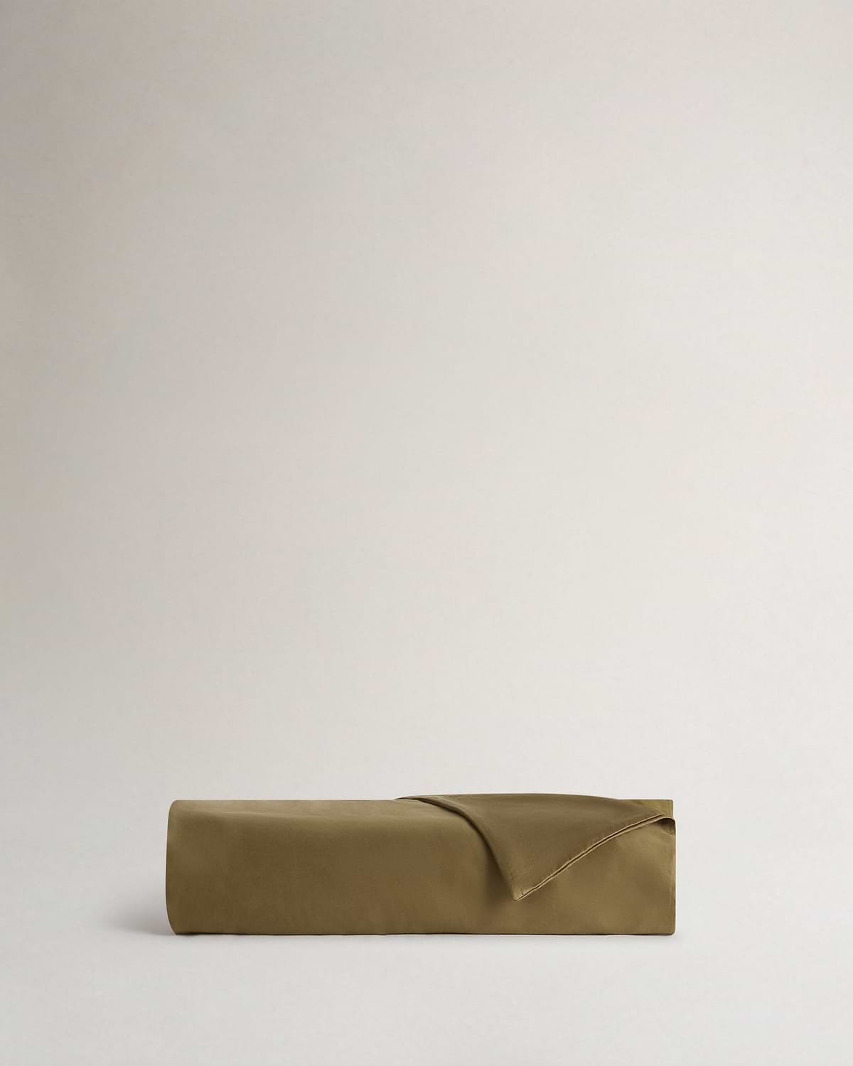 Soft & Smooth Cotton Sateen Duvet Cover - Golden Olive