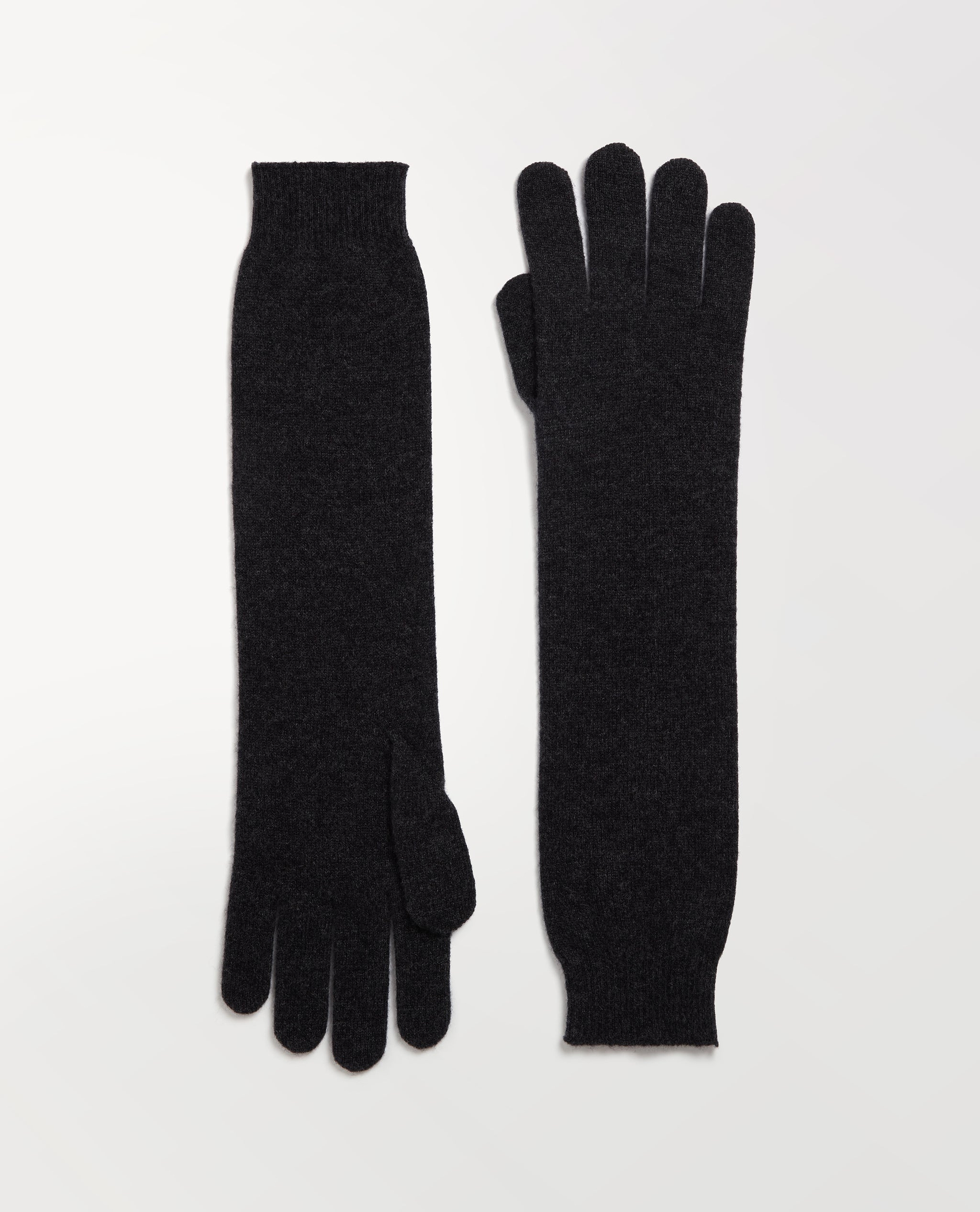 Finest Cashmere Long Gloves - Charcoal