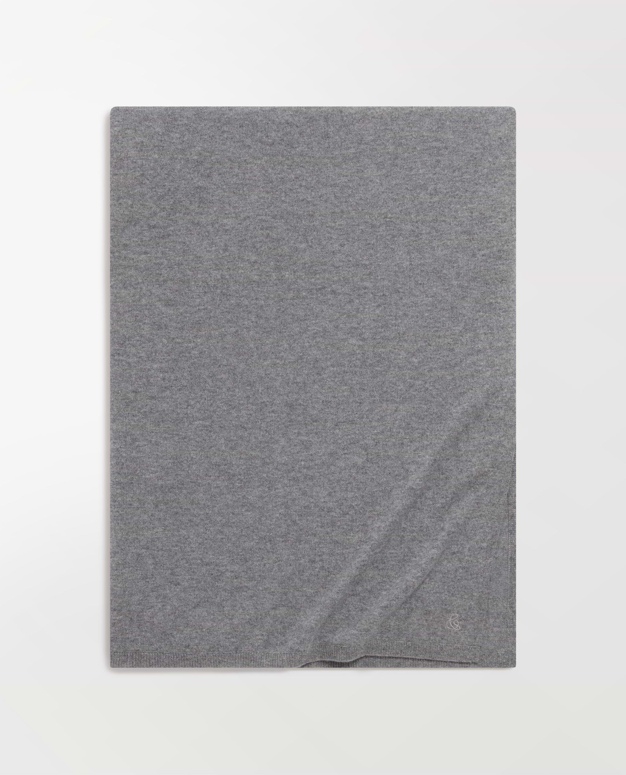 Oversized Finest Cashmere Wrap - Mid Grey