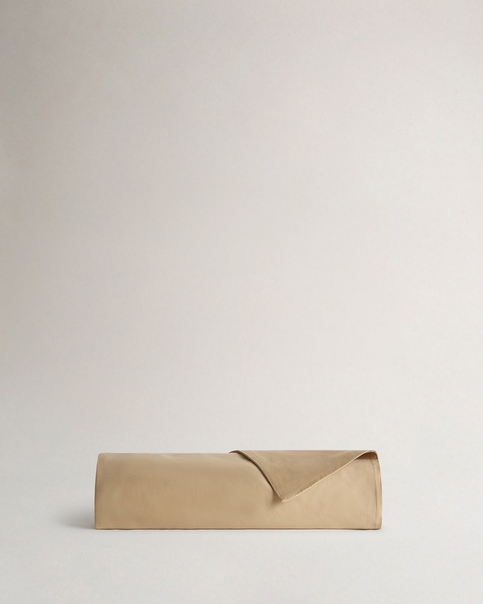 Soft & Smooth Cotton Sateen Duvet Cover - Wheat