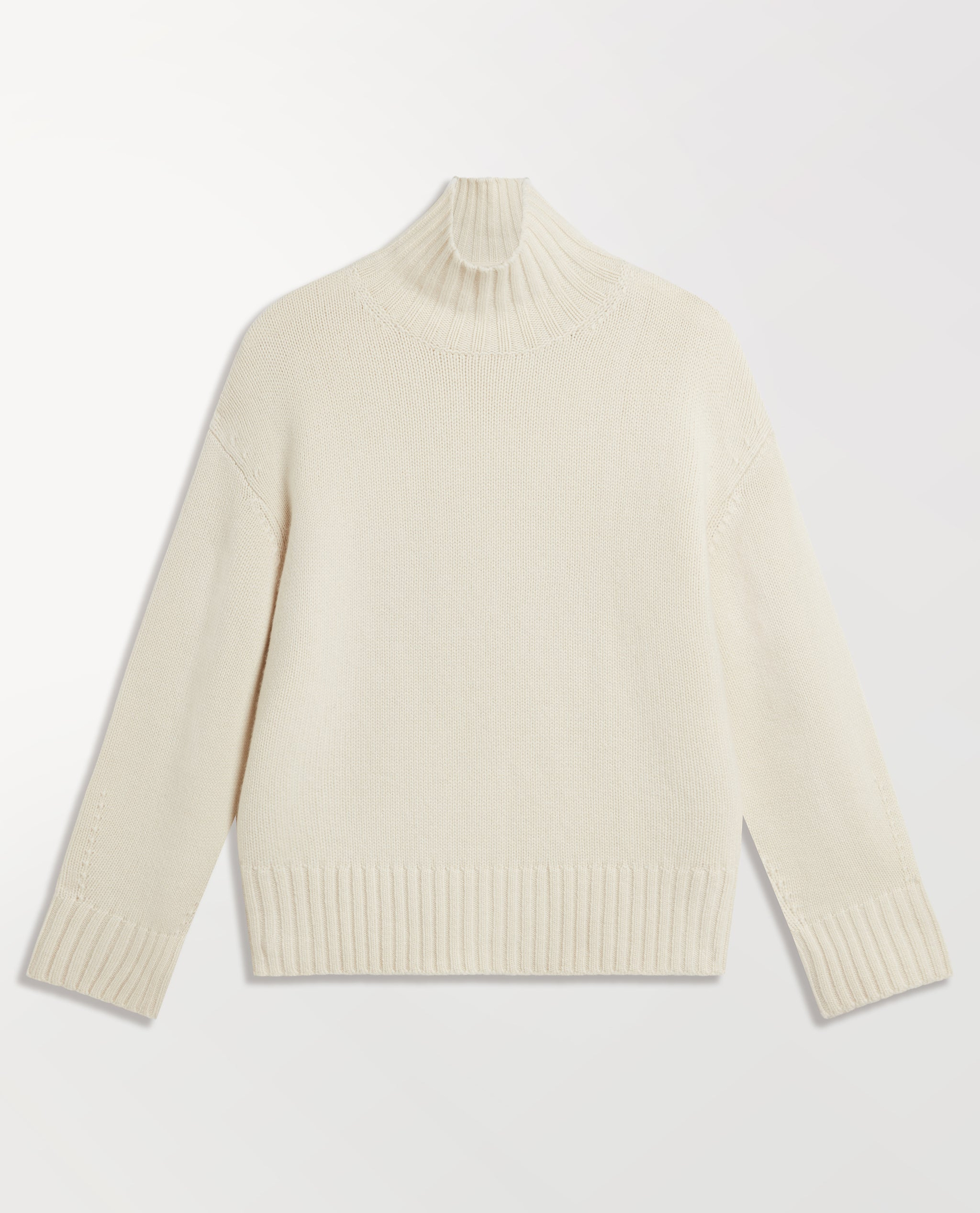 Women's Finest Cashmere High Neck Jumper - Buttermilk