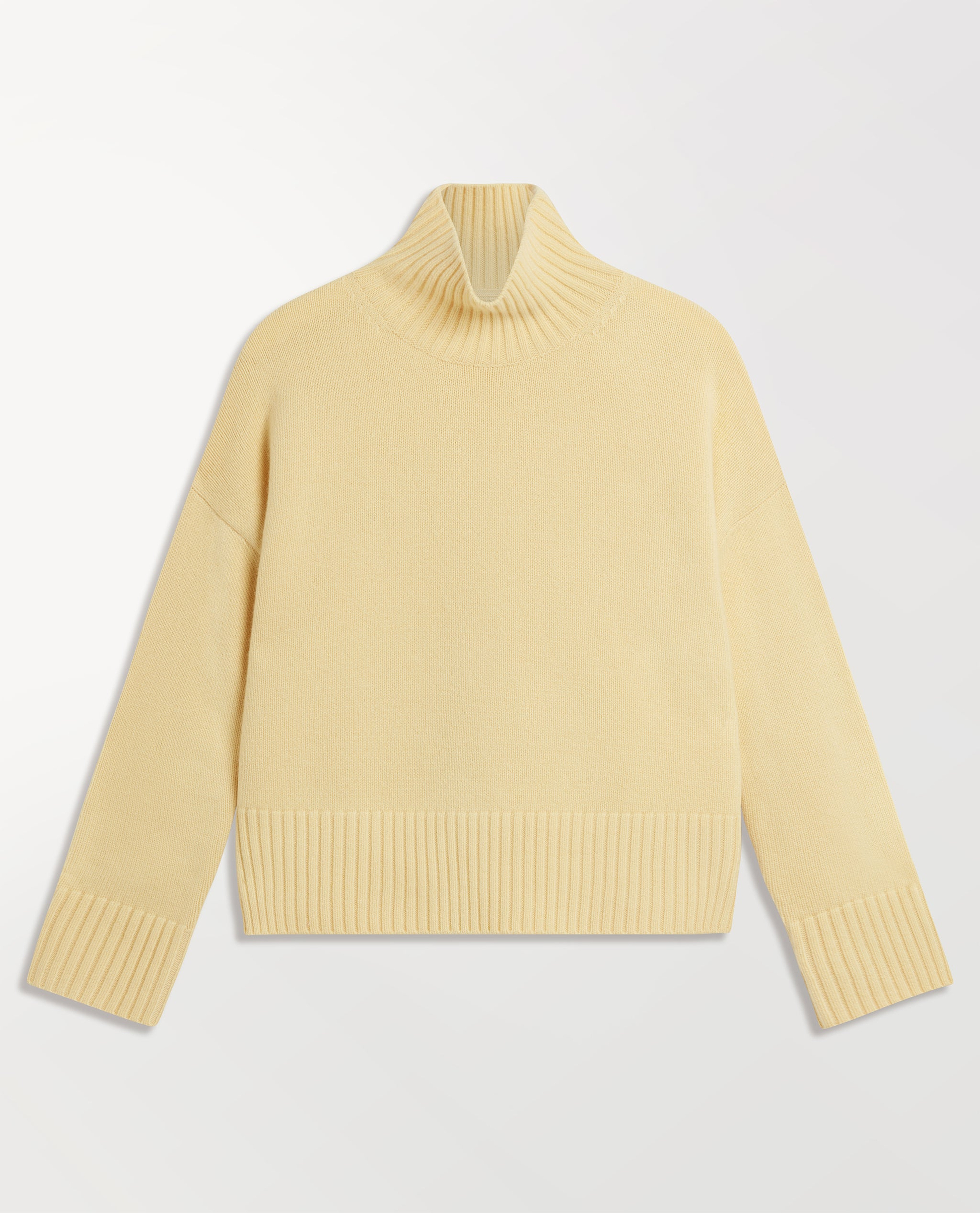 Women's Wool High Neck Jumper - Citrine