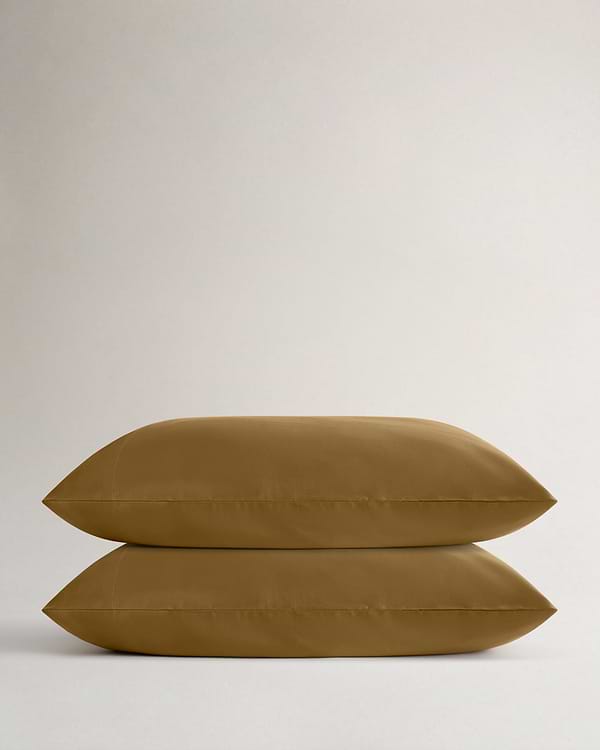 Soft & Smooth Cotton Sateen Pillowcase Set - Golden Olive