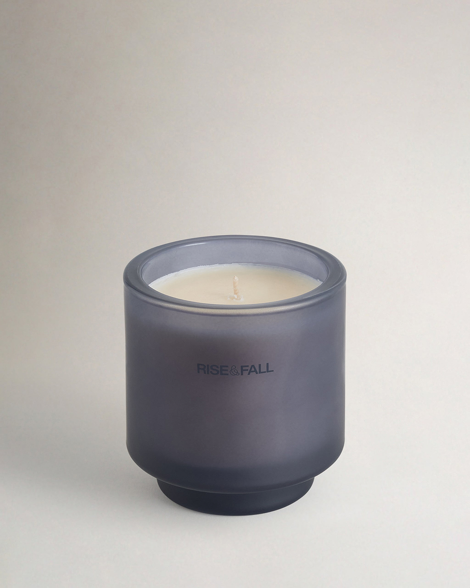 Image 1 of 2 showing Candle - Navy Suede