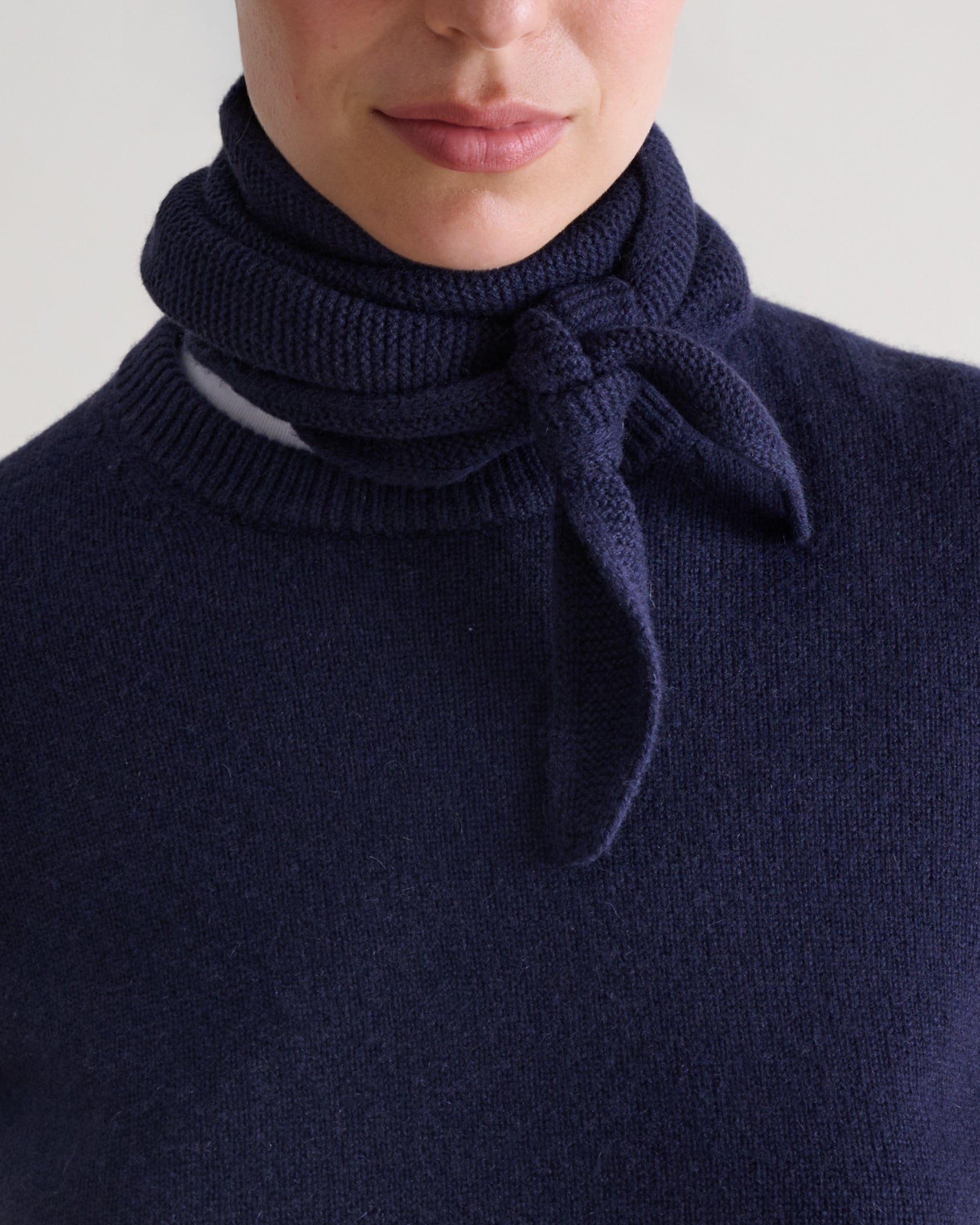 Finest Cashmere Micro Bandana - Mood Indigo