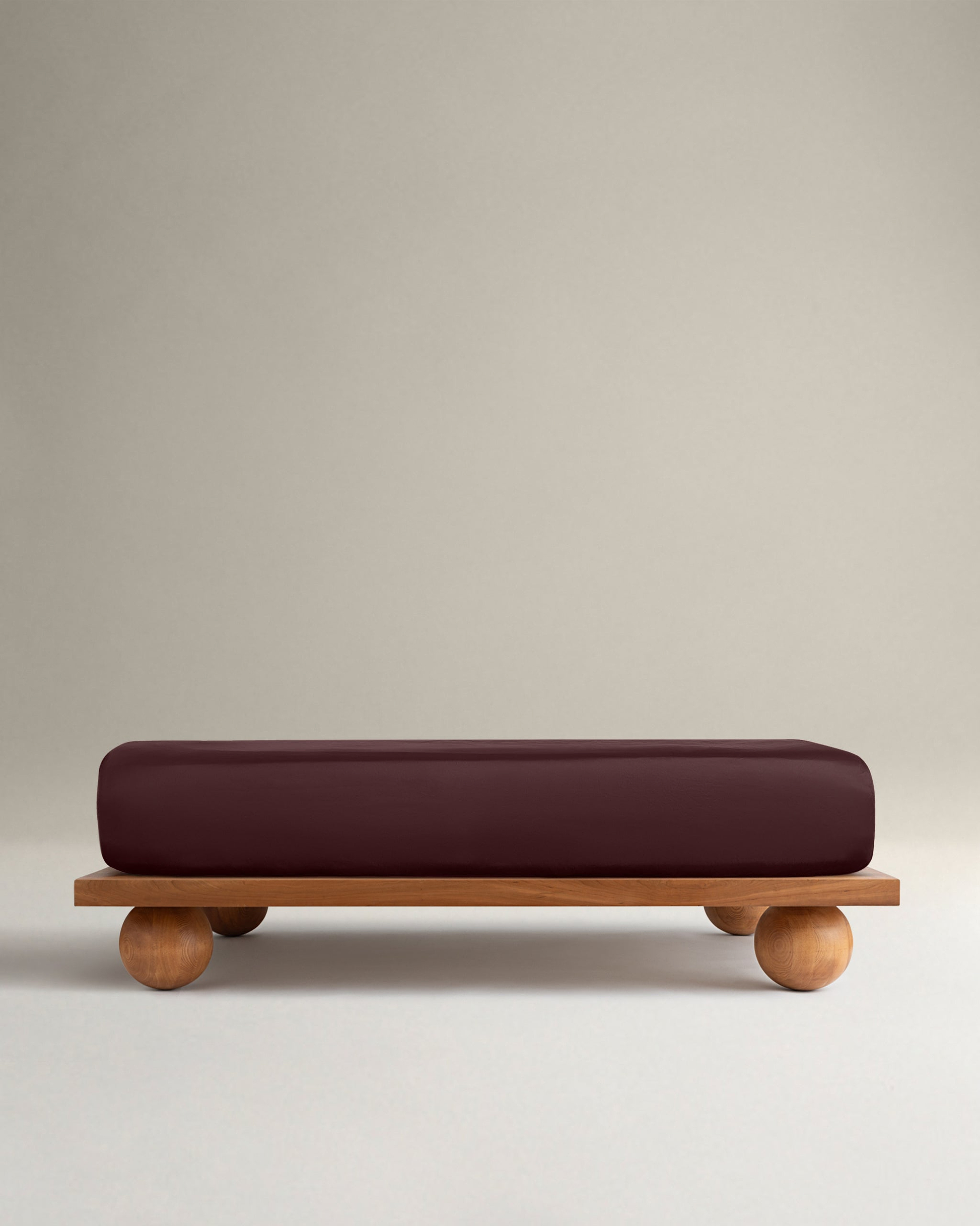 Soft & Smooth Cotton Sateen Fitted Sheet - Umber