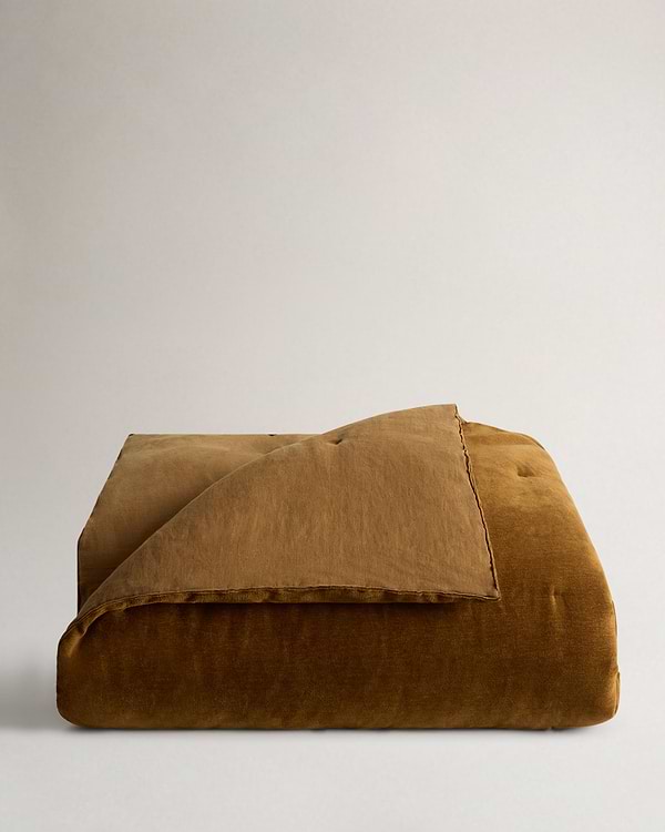 Cotton Chenille Bedspread - Ochre