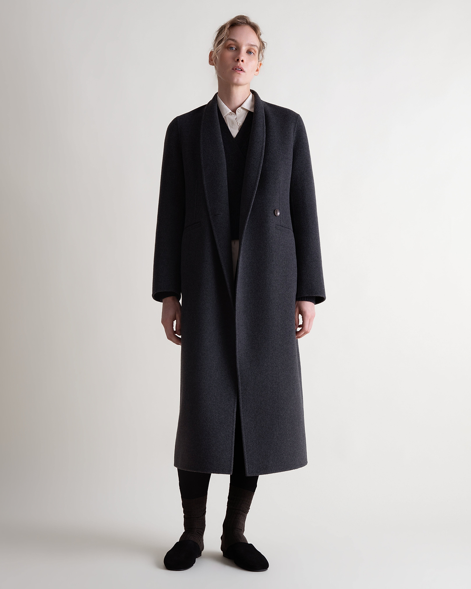 Women's Cashmere Wool Wrap Coat