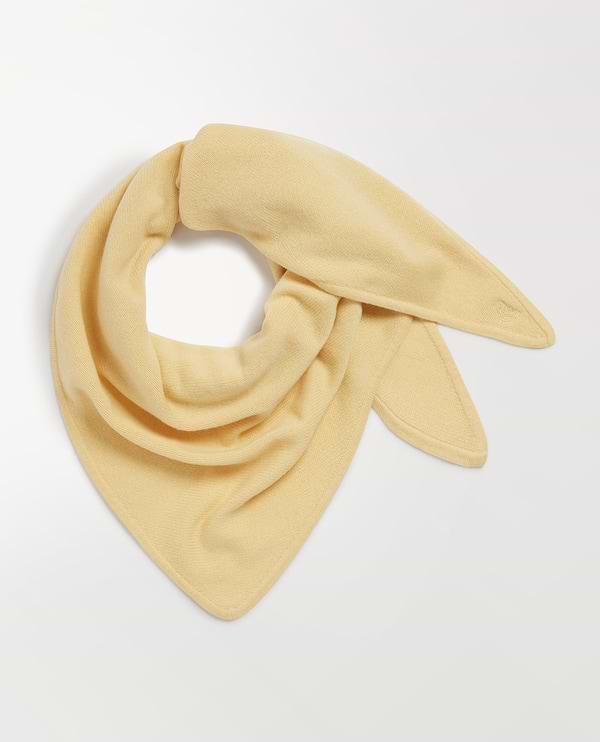 Women's Cashmere Merino Bandana - Citrine