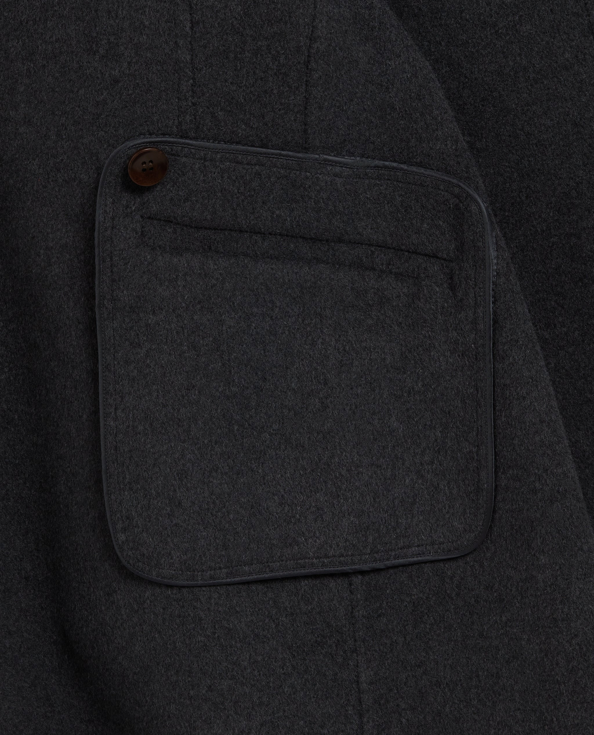 Women's Cashmere Wool Wrap Coat - Charcoal