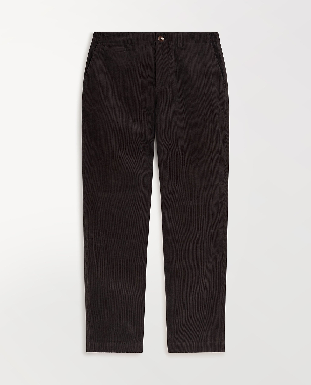 Men's Corduroy Straight Leg Trouser - Charcoal