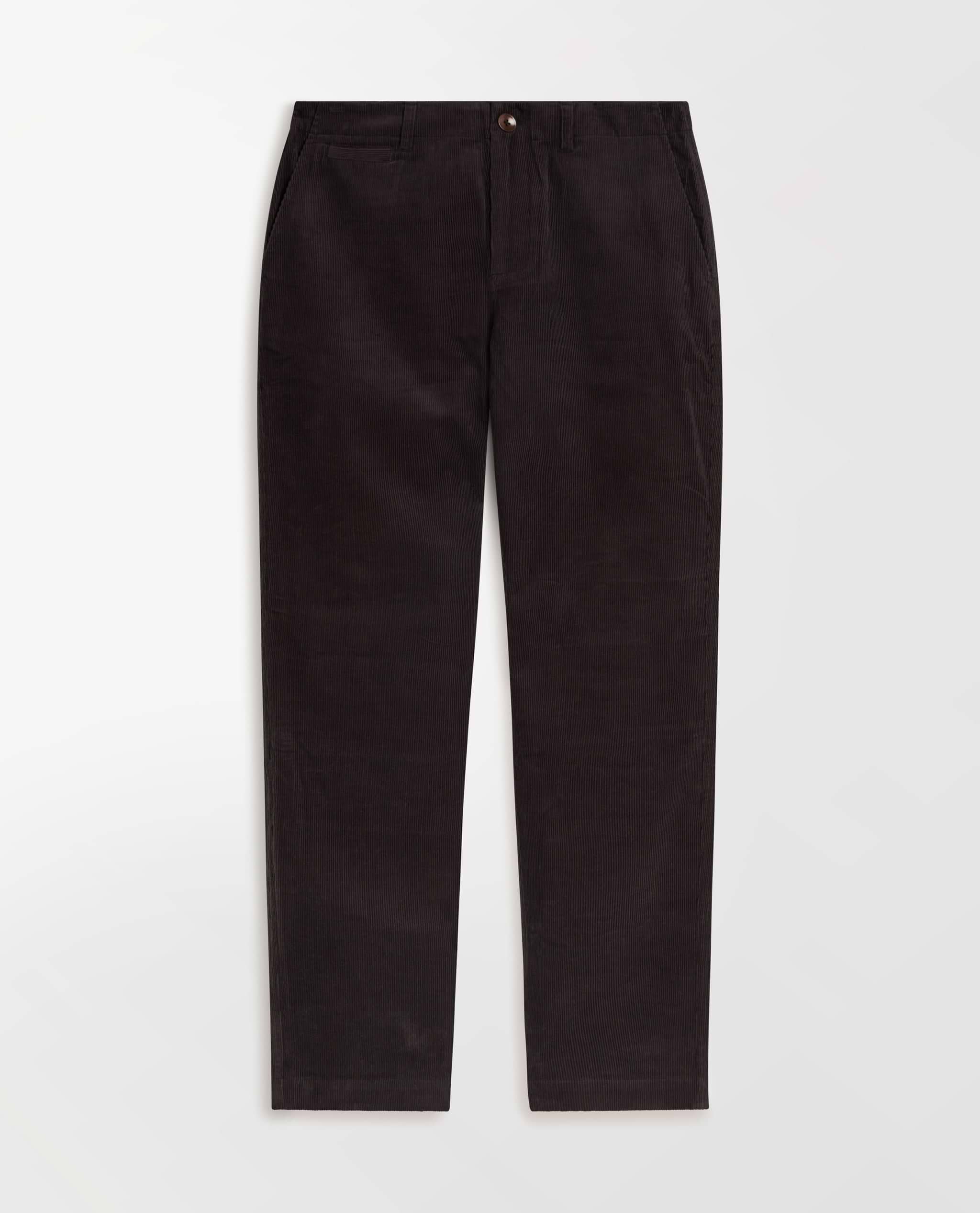 Men's Corduroy Straight Leg Trouser - Charcoal