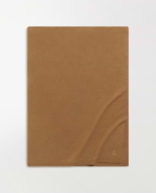Oversized Finest Cashmere Wrap - Deep Camel