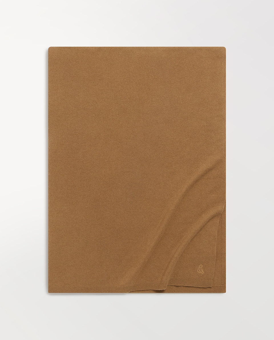 Oversized Finest Cashmere Wrap - Deep Camel