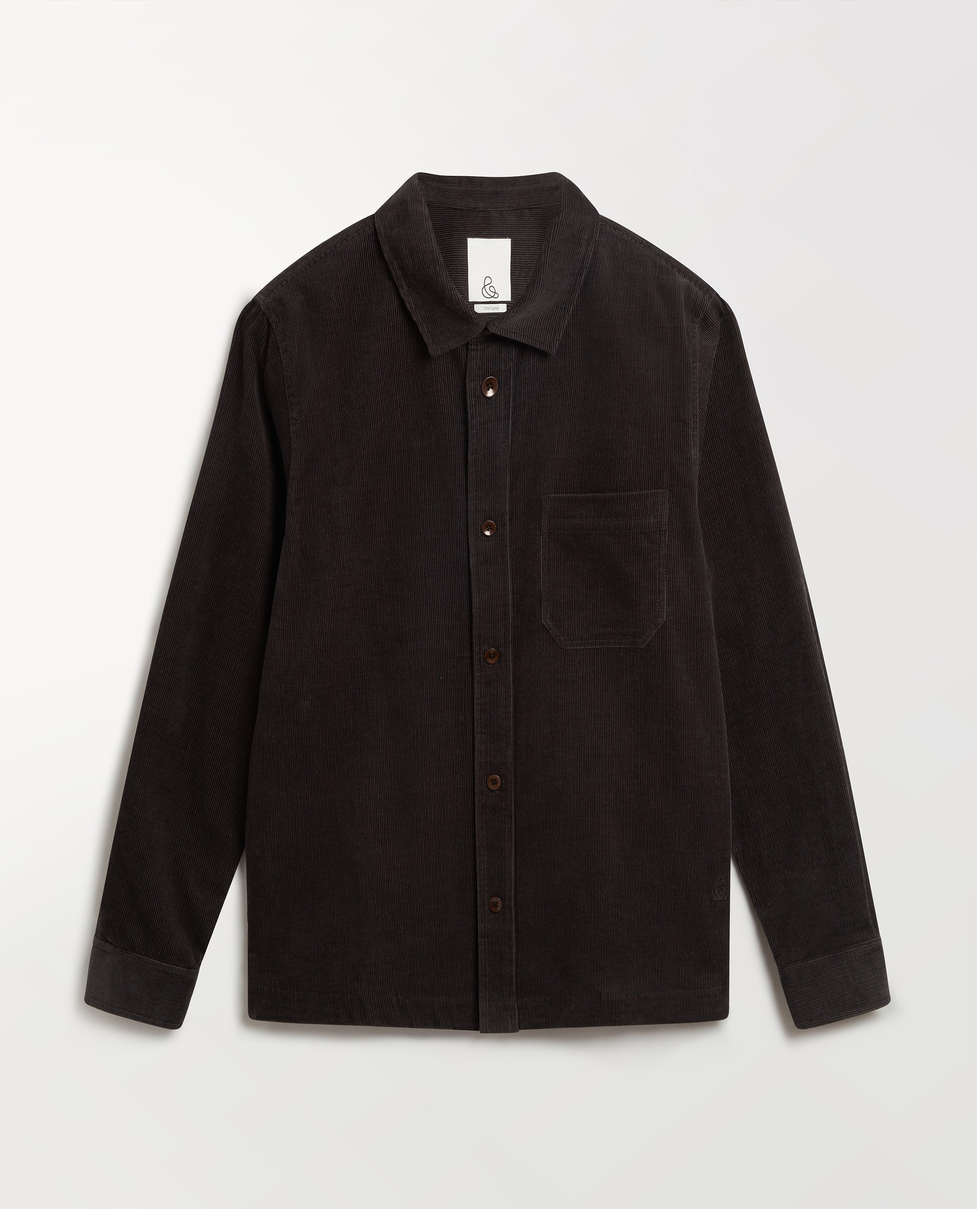 Men's Corduroy Overshirt - Charcoal